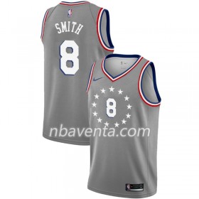 Camiseta Hombre Philadelphia 76ers Zhaire Smith 8 2018-19 Nike City Edition Gris Swingman
